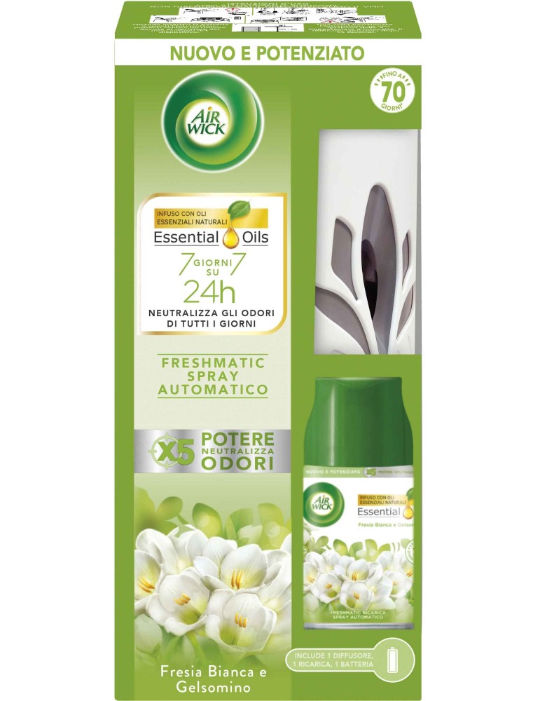 AIRWICK MATIC BASE 250ML FRESIA