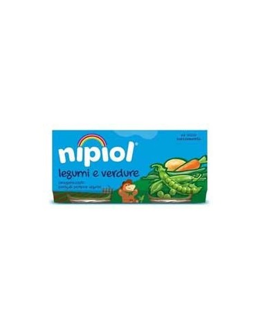NIPIOL OMOGENIZZATO 2X80GR LEGUMI E VERDURE