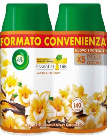 AIR WICK MATIC RICARICA  250ML X2 VANIGLIA