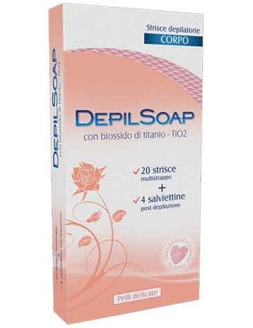 DEPILSOAP STRISCE CORPO DELICATE X20PZ