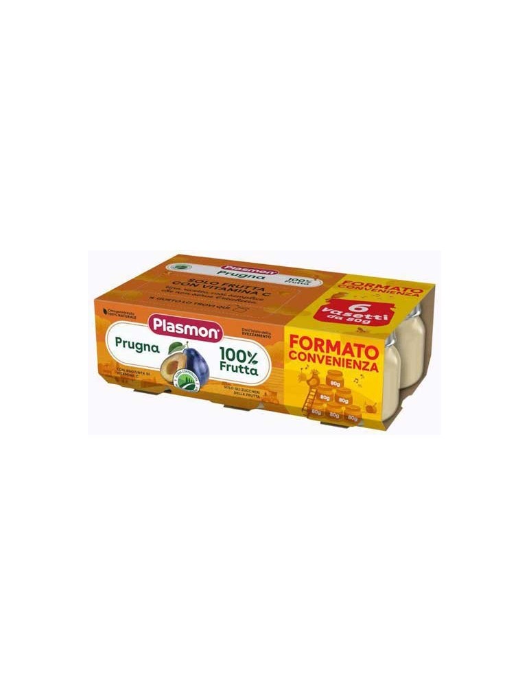 PLASMON OMOGENIZZATO FRUTTA 6X80GR PRUGNA