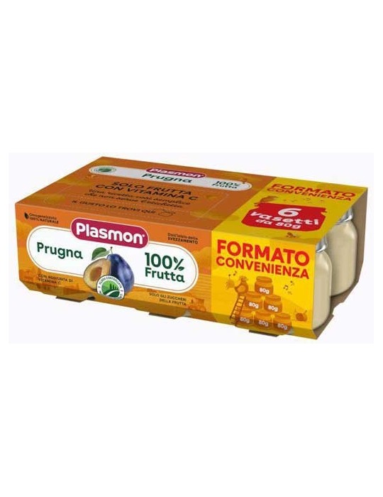 PLASMON OMOGENIZZATO FRUTTA 6X80GR PRUGNA