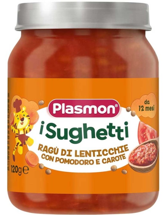 PLASMON OMOGENIZZATO SUGHI 120GR RAGU DI LENTICCH
