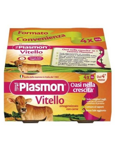 PLASMON OMOGENIZZATO VITELLO 4X80GR