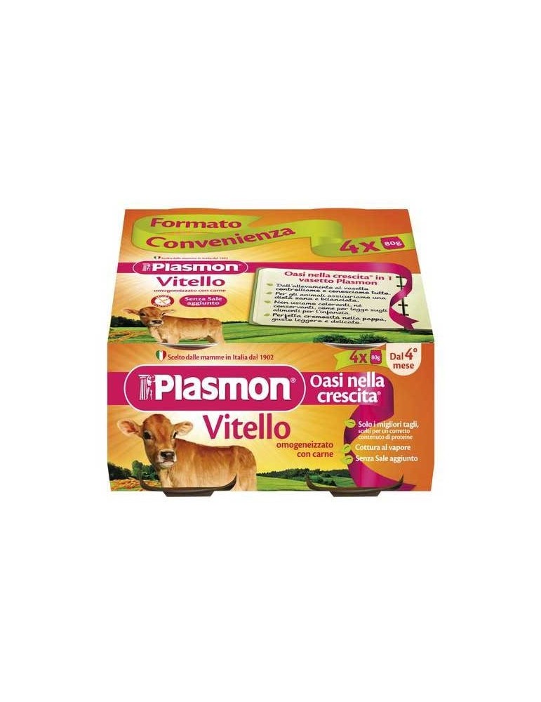 PLASMON OMOGENIZZATO VITELLO 4X80GR