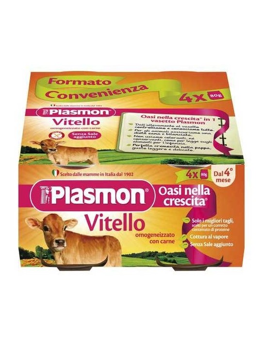PLASMON OMOGENIZZATO VITELLO 4X80GR