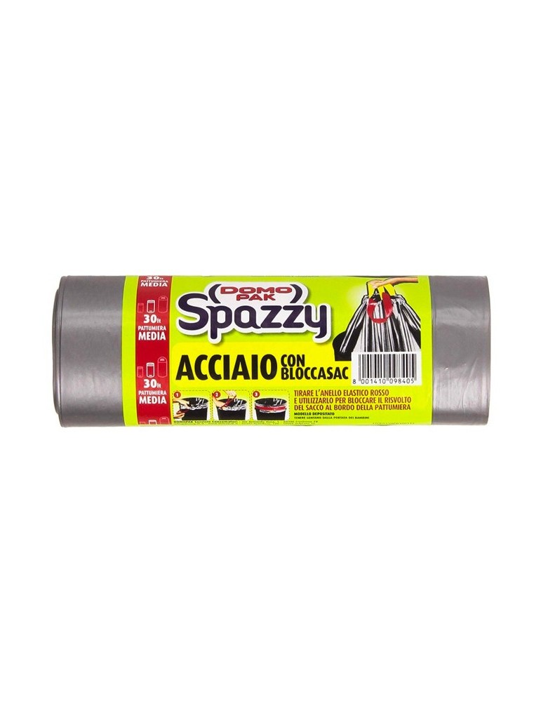 DOMOPAK SACCHETTI ACCIAIO BLOC 30 LT