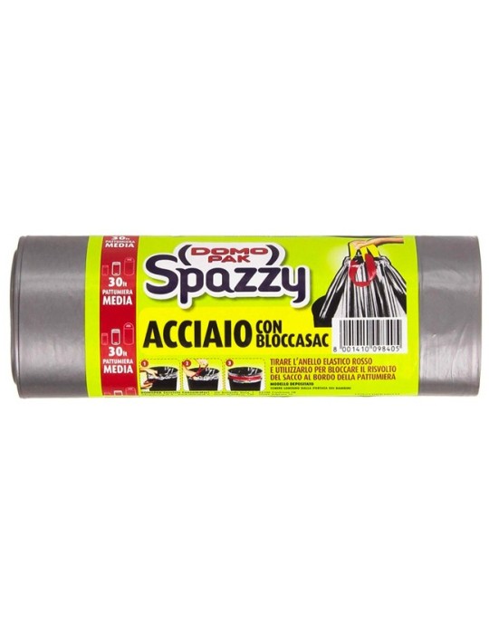 DOMOPAK SACCHETTI ACCIAIO BLOC 30 LT