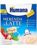 HUMANA BIO MERENDA LATTE FRAGOLA 4X100GR