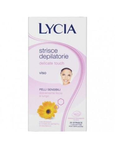 LYCIA STRISCE DEPILATORIE VISO DELICATE 20PZ