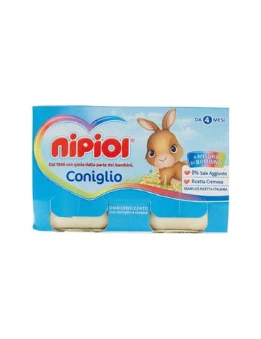 NIPIOL OMOGENIZZATO CONIGLIO 2X120GR