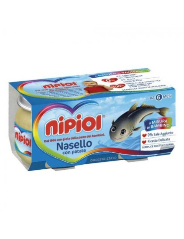 NIPIOL OMOGENIZZATO FILETTI DI NASELLO 2X80GR