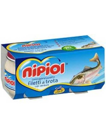 NIPIOL OMOGENIZZATO FILETTI DI TROTA 2X80GR