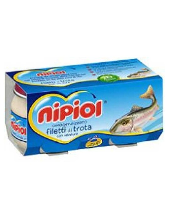 NIPIOL OMOGENIZZATO FILETTI DI TROTA 2X80GR