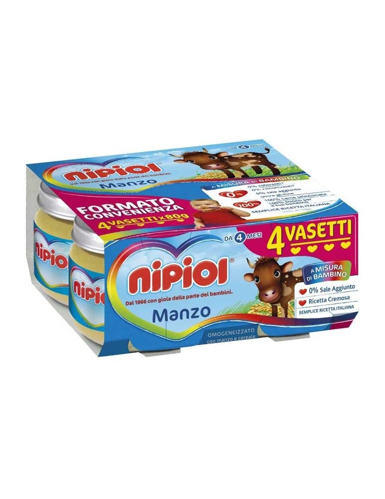 NIPIOL OMOGENIZZATO MANZO 4X80GR