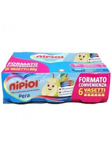 NIPIOL OMOGENIZZATO PERA 6X80GR