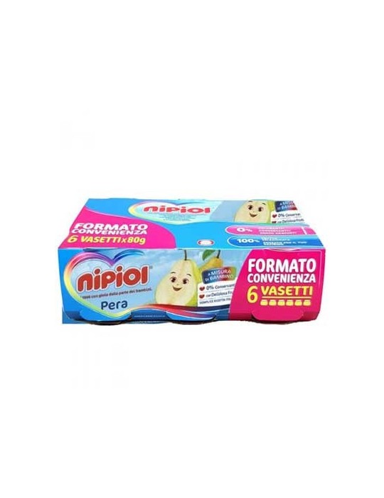 NIPIOL OMOGENIZZATO PERA 6X80GR