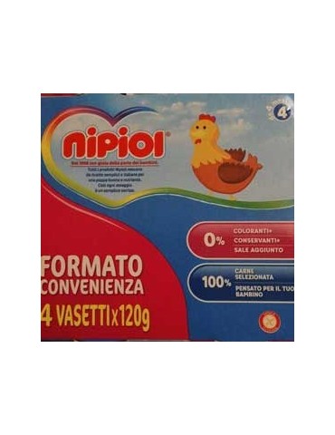 NIPIOL OMOGENIZZATO POLLO 4X120GR