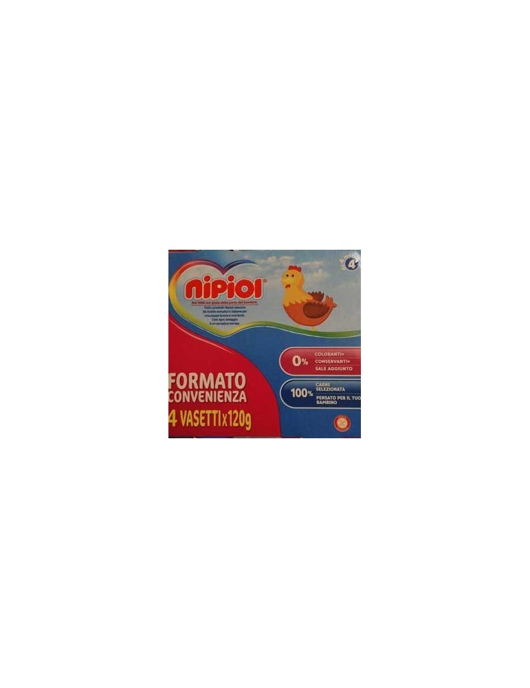 NIPIOL OMOGENIZZATO POLLO 4X120GR