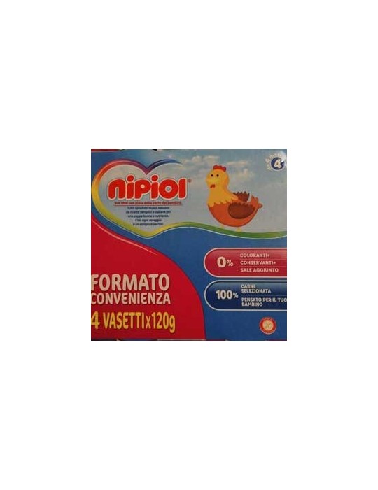 NIPIOL OMOGENIZZATO POLLO 4X120GR