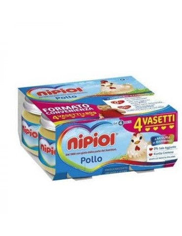 NIPIOL OMOGENIZZATO POLLO 4X80GR