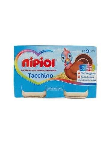 NIPIOL OMOGENIZZATO TACCHINO 2X120GR