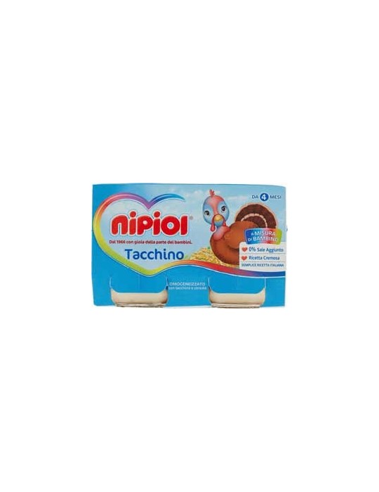 NIPIOL OMOGENIZZATO TACCHINO 2X120GR