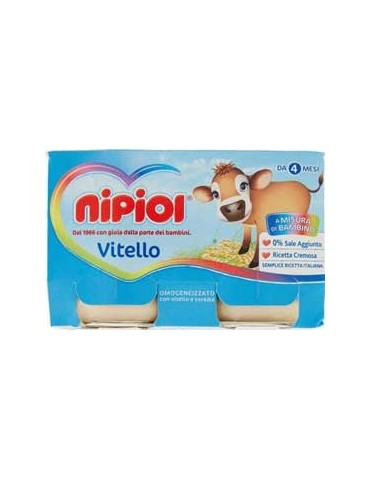 NIPIOL OMOGENIZZATO VITELLO 2X120GR