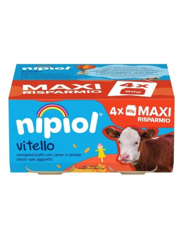 NIPIOL OMOGENIZZATO VITELLO 4X80GR