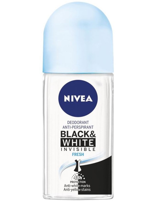 NIVEA DEO ROLL-ON 50 ML B&W FRESH DONNA