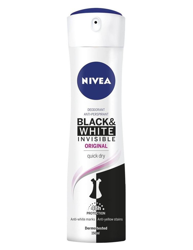 NIVEA DEO SPRAY 150 ML B&W DONNA