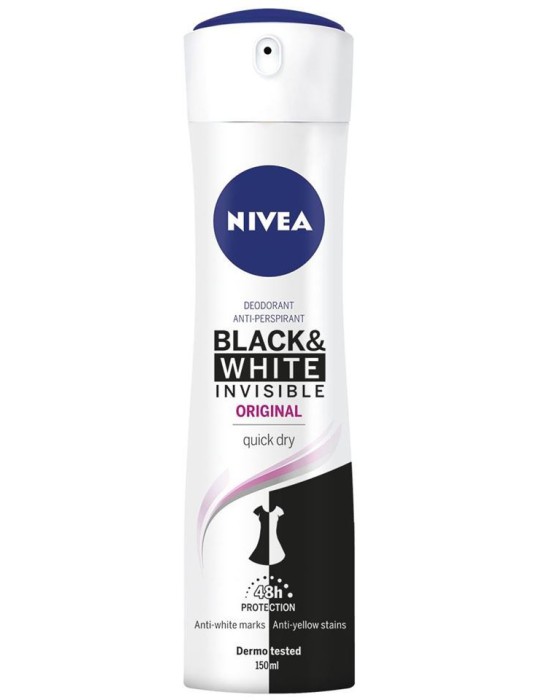 NIVEA DEO SPRAY 150 ML B&W DONNA