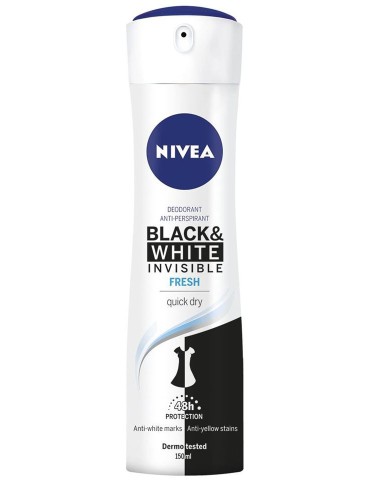 NIVEA DEO SPRAY 150 ML B&W FRESH