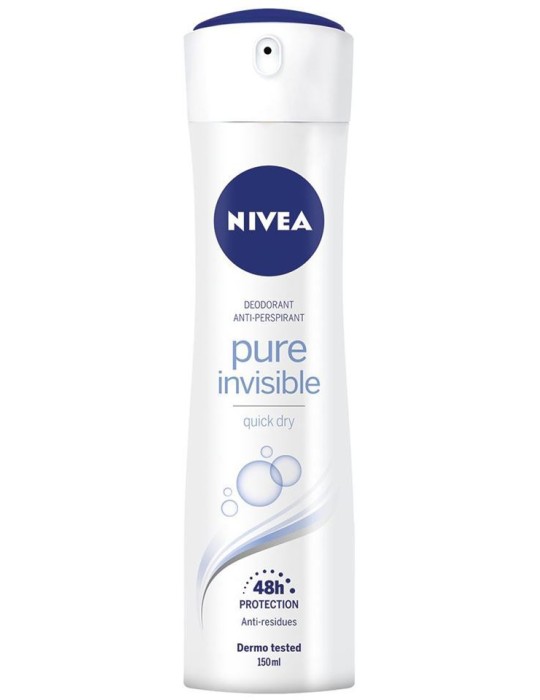 NIVEA DEO SPRAY 150 ML PURE INVISIBLE