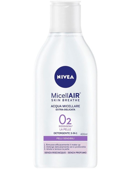 NIVEA DETERGENTE 400 ML ACQUA MICELLAIR SENSITIVE