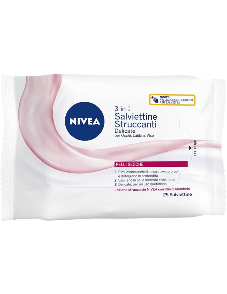 NIVEA SALVIETTINE  STRUCCANTI X25 DELICATE