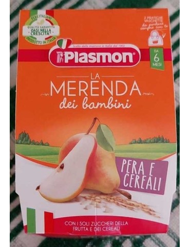 PLASMON MERENDA PERA E CEREALI 2X120 GR