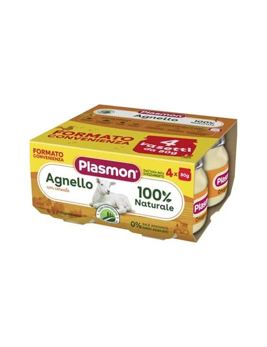 PLASMON OMOGENIZZATO AGNELLO 4X80GR