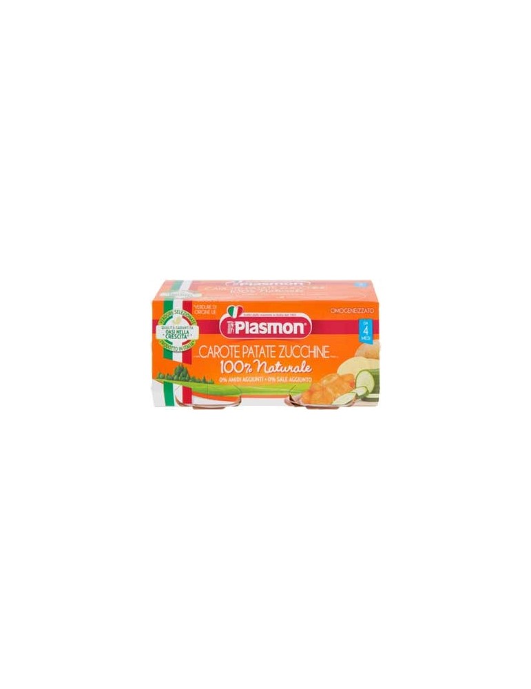 PLASMON OMOGENIZZATO CAROTE PATATE E ZUCCHINE 2X8