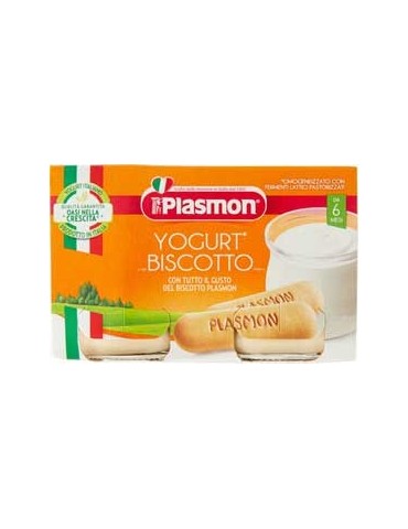 PLASMON OMOGENIZZATO MERENDA YOGURT E BISCOTTO 2X
