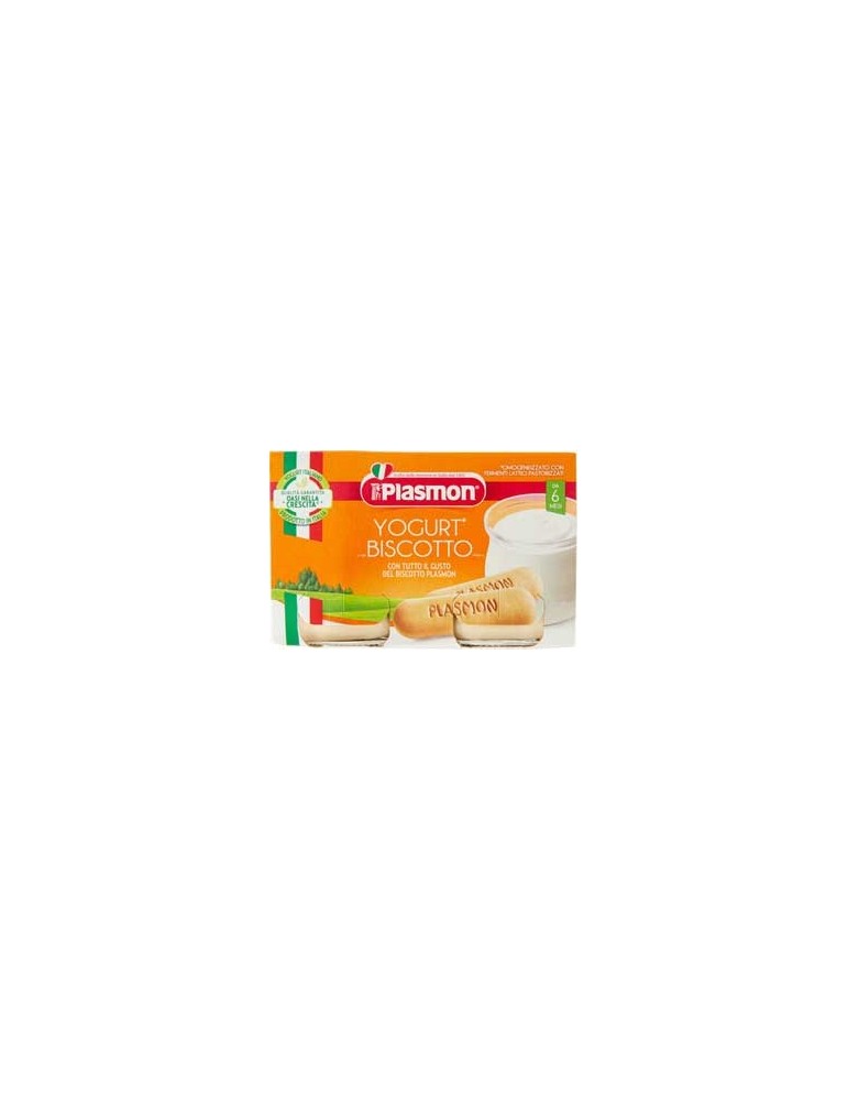 PLASMON OMOGENIZZATO MERENDA YOGURT E BISCOTTO 2X