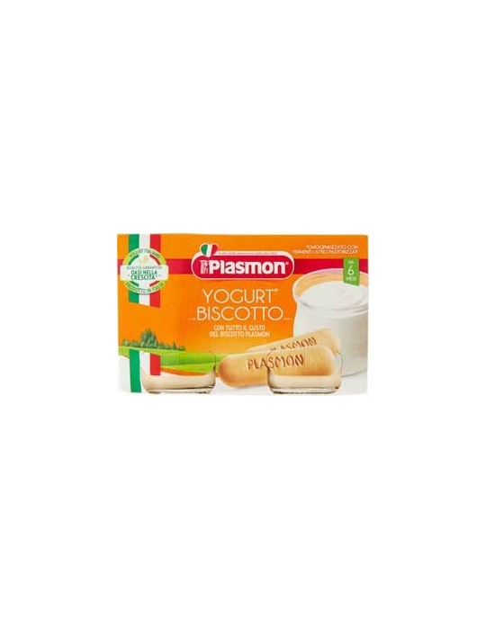 PLASMON OMOGENIZZATO MERENDA YOGURT E BISCOTTO 2X