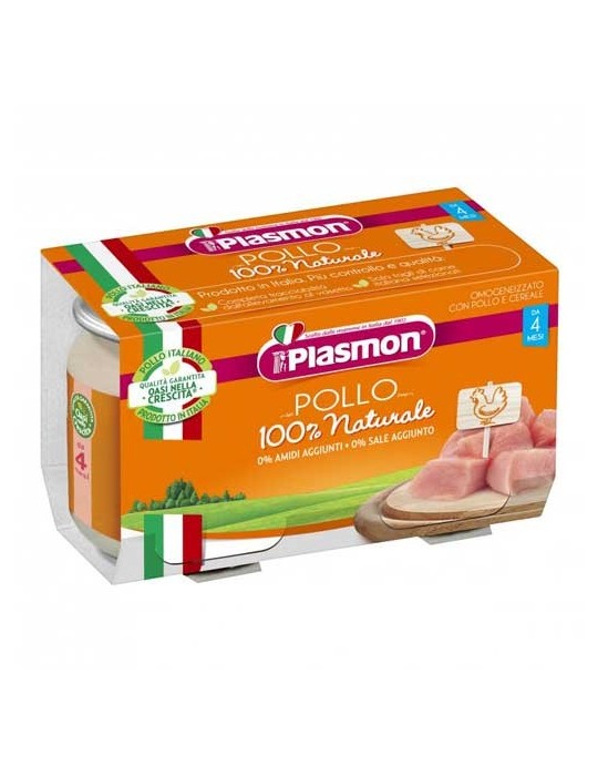 PLASMON OMOGENIZZATO POLLO 2X120GR