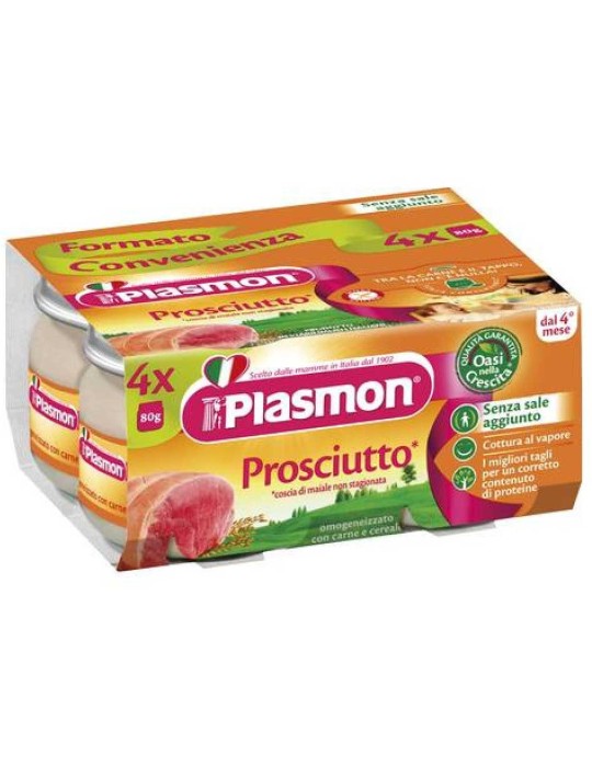 PLASMON OMOGENIZZATO PROSCIUTTO 4X80GR