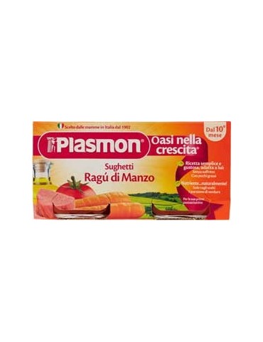 PLASMON OMOGENIZZATO RAGU DI MANZO 2X80GR