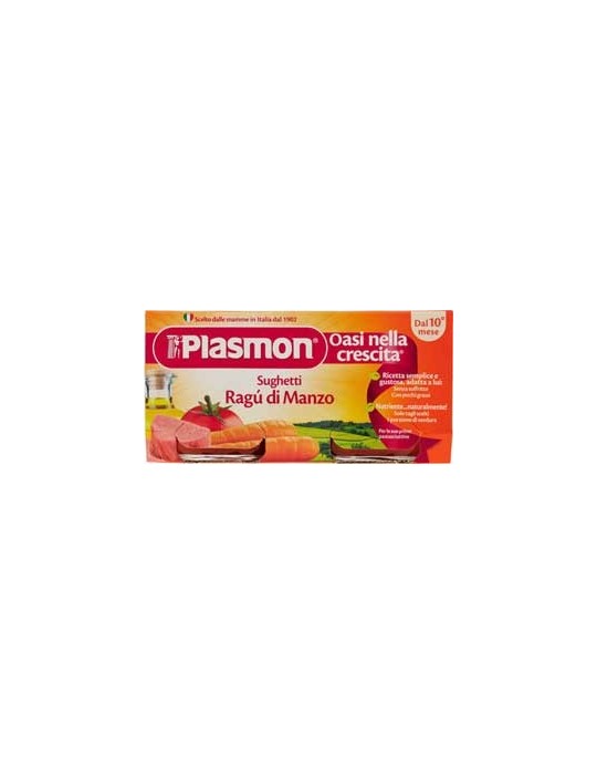 PLASMON OMOGENIZZATO RAGU DI MANZO 2X80GR