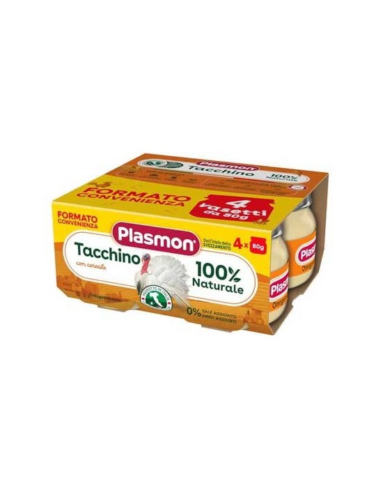 PLASMON OMOGENIZZATO TACCHINO 4X80GR