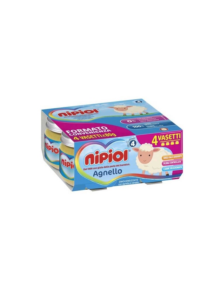 NIPIOL OMOGENIZZATO AGNELLO 4X80GR