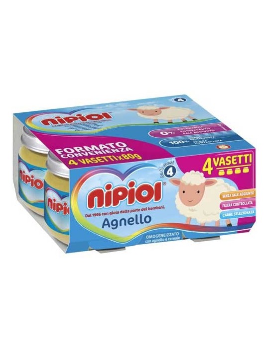 NIPIOL OMOGENIZZATO AGNELLO 4X80GR
