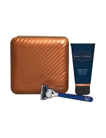 CONFEZIONE REGALO  GILLETTE KING C. RASOIO+GEL